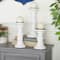 White Wood French Country Candle holder 10",8",6"